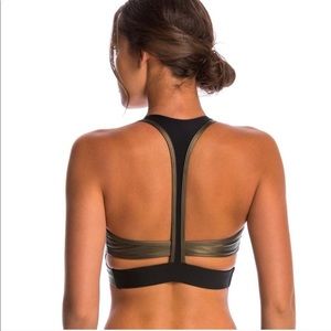 Onzie metallic sports bra